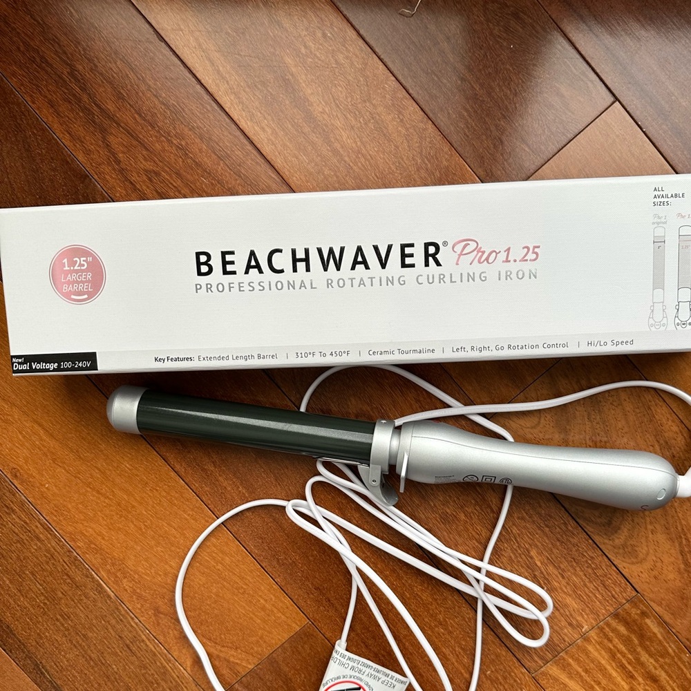 Beachwaver pro 1.25 professional rotating curling iron
